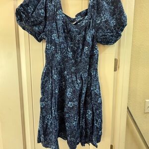Old Navy Blue Floral Mini Dress
